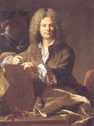 Hyacinthe Rigaud, Portrait of Pierre Drevet (1663-1738), French engraver